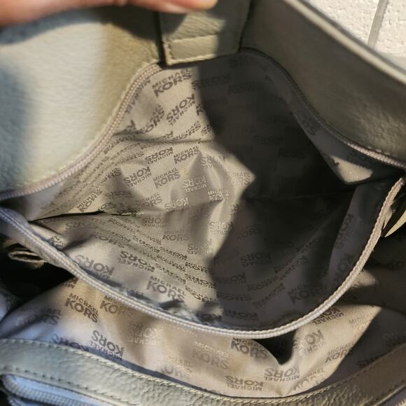 michael kors hamilton satchel gray - Picture 14 of 15